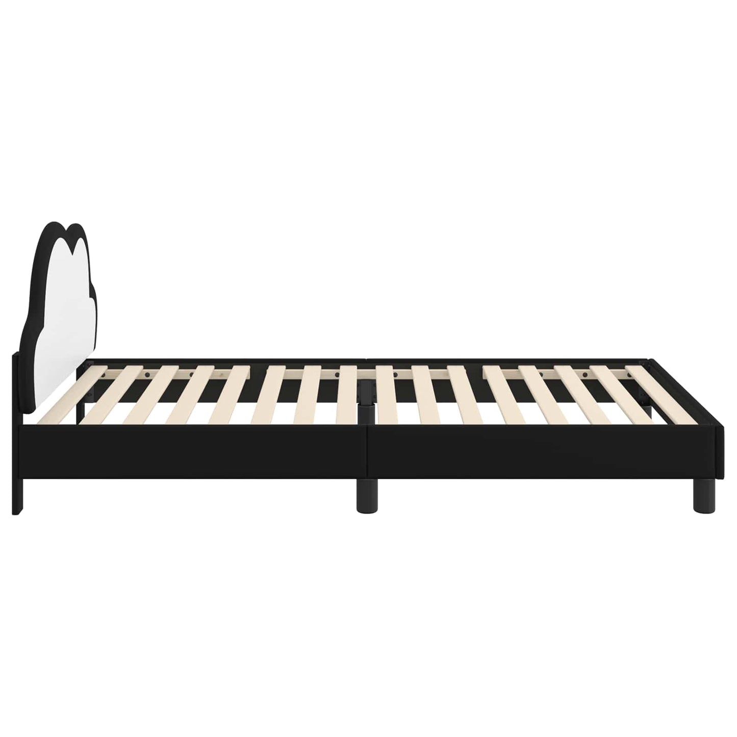Gyerekágy kerettel Fekete 80 x 200 cm PU