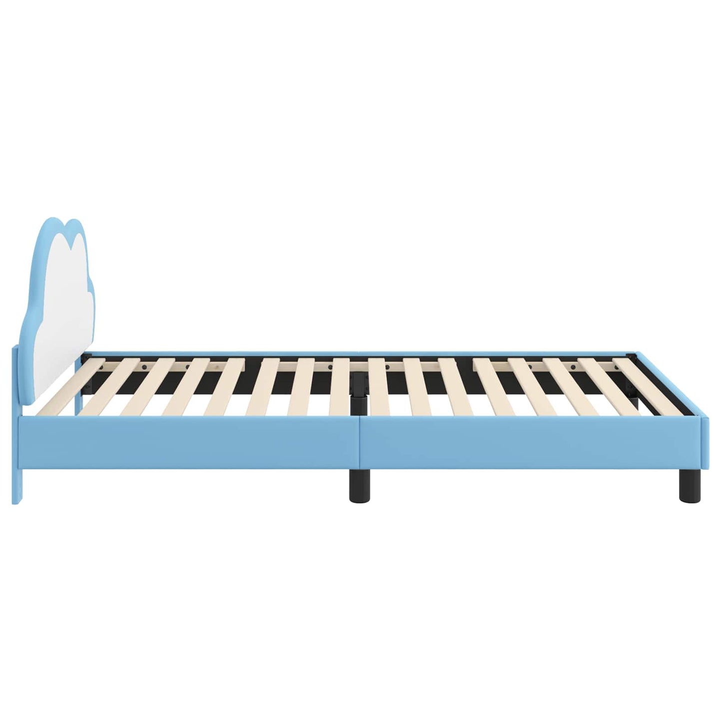 Gyerekágy kerettel Kék 90 x 200 cm PU