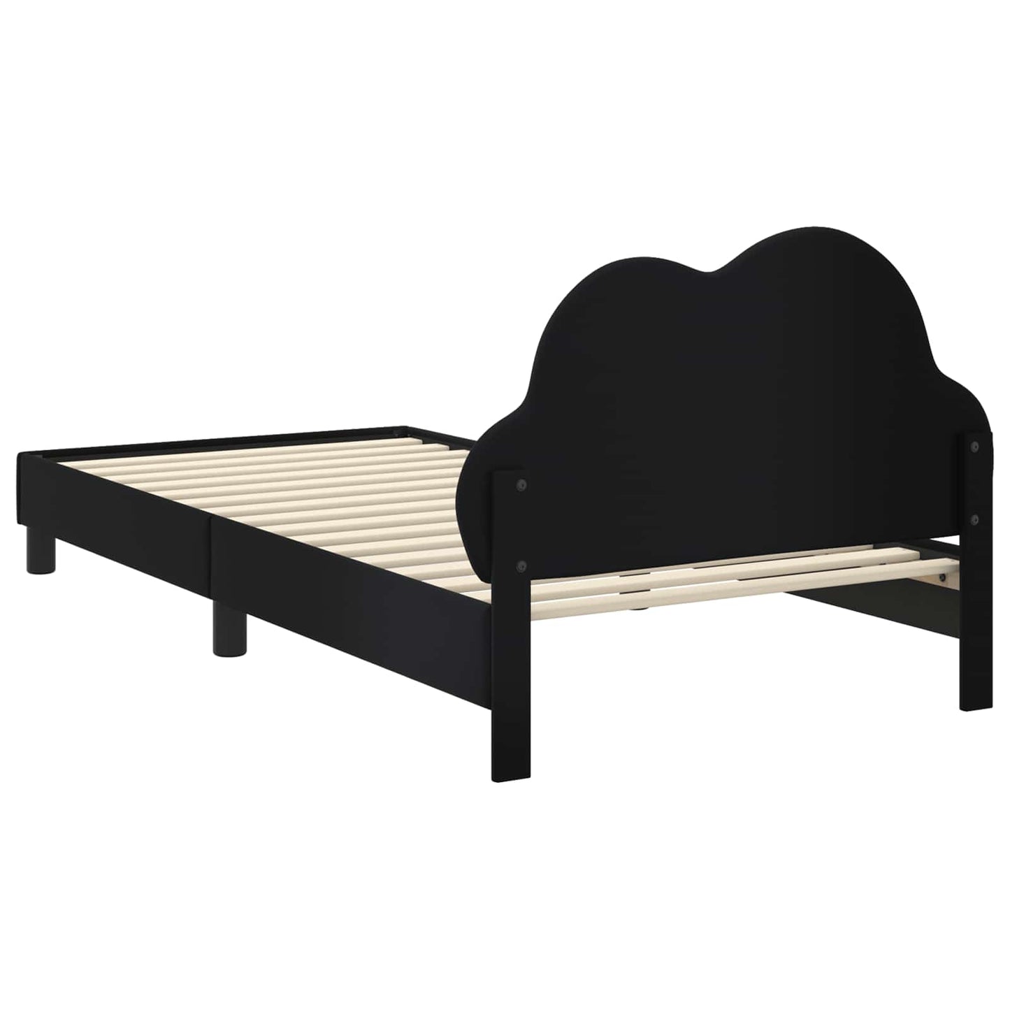 Gyerekágy kerettel Fekete 90 x 200 cm PU