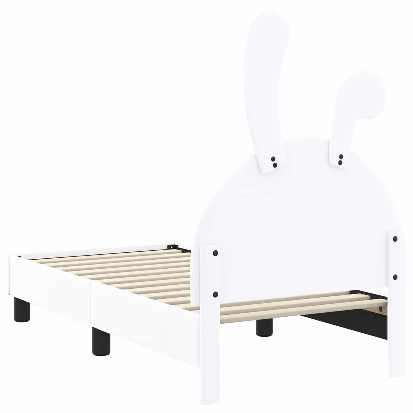 Gyerekágy keret fejtámlával Fehér 70 x 140 cm PU