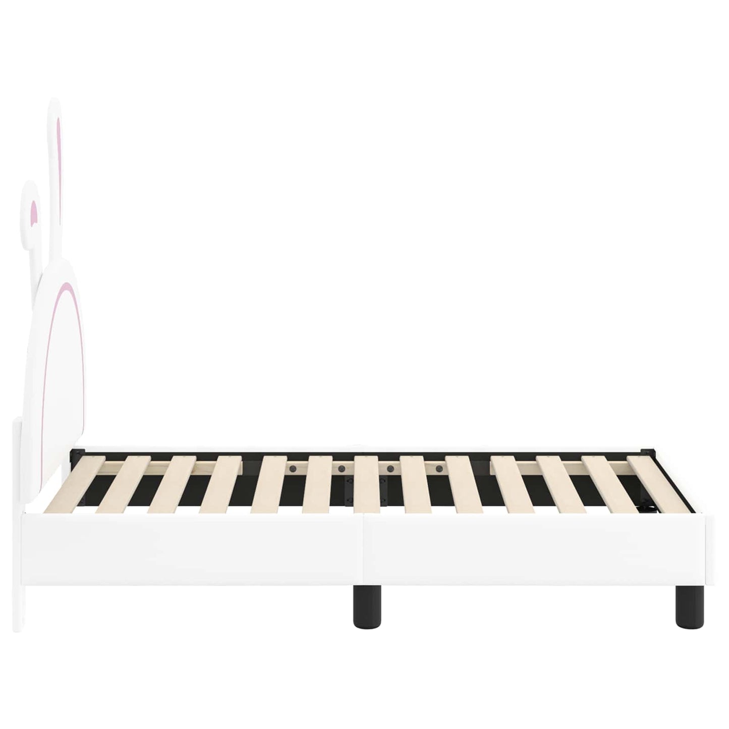 Gyerekágy keret fejtámlával Fehér 70 x 140 cm PU