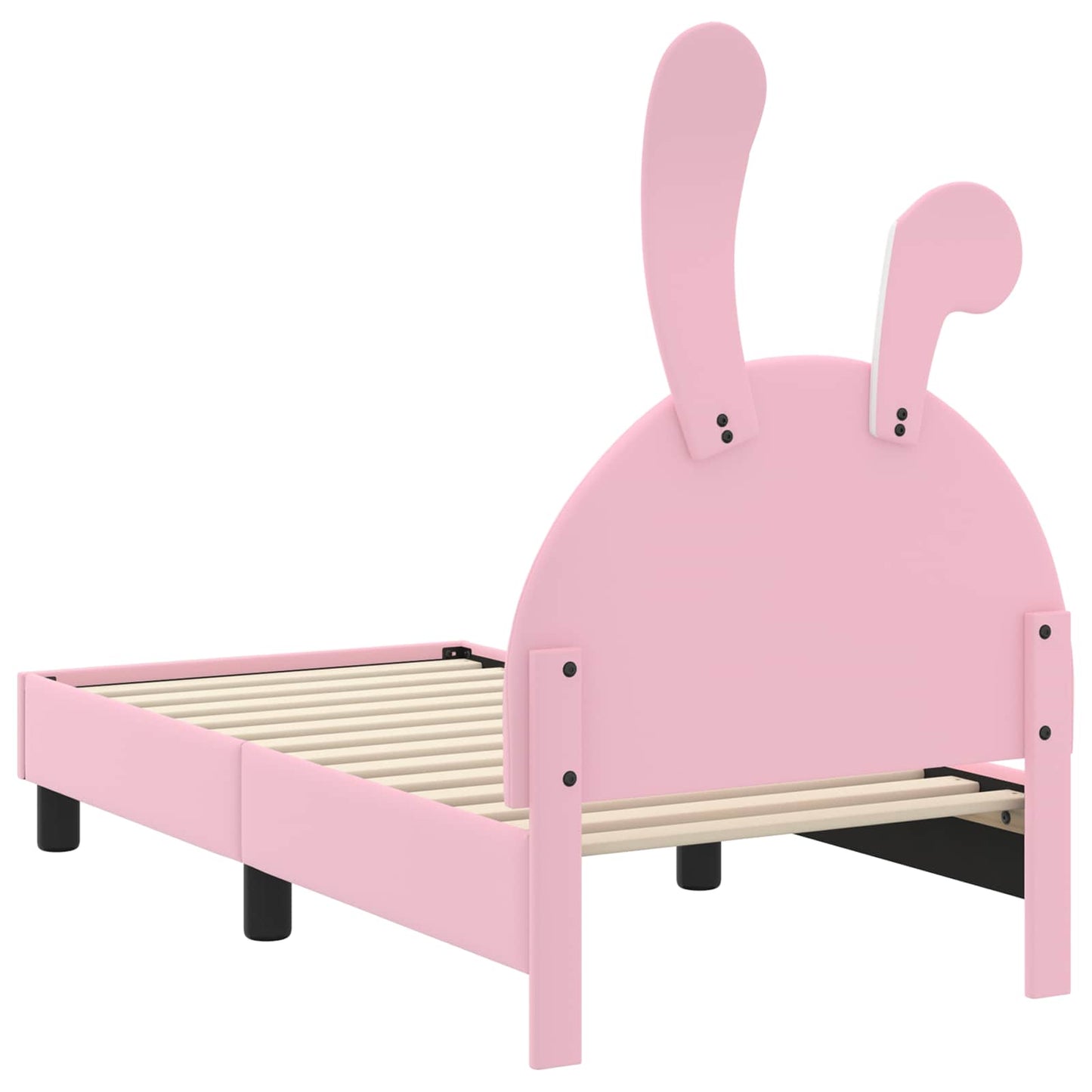 Gyerekágy keret fejtámlával Rózsaszín 70 x 140 cm PU