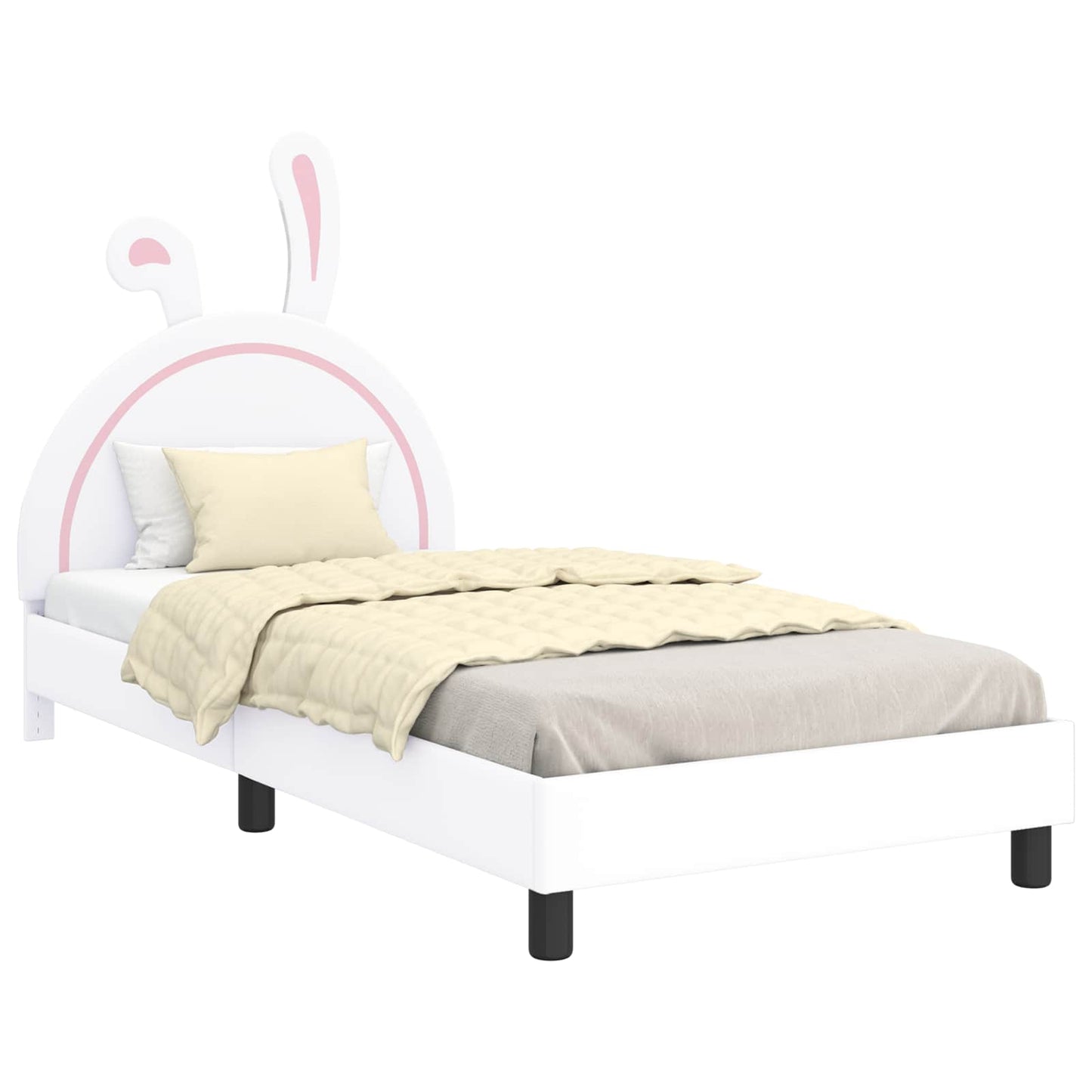 Gyerekágy kerettel Fehér 90 x 200 cm PU