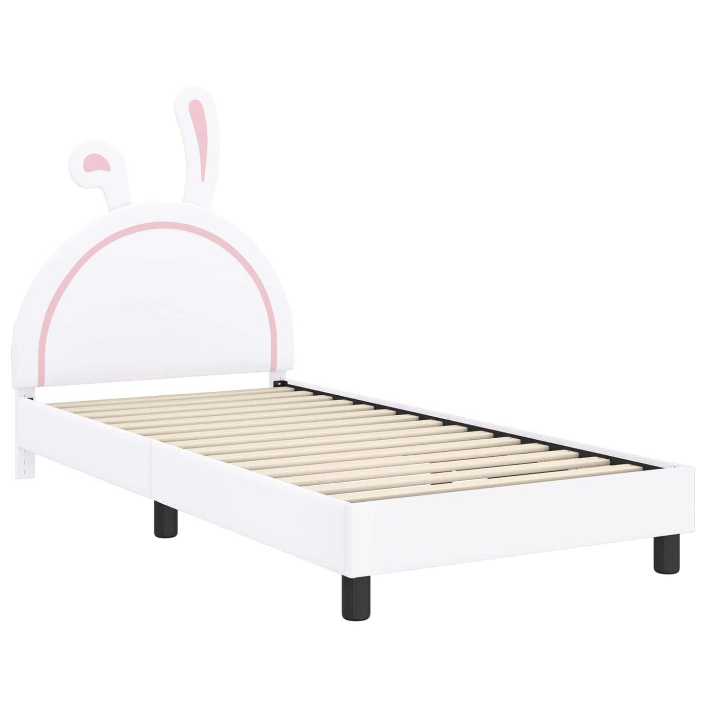 Gyerekágy kerettel Fehér 90 x 200 cm PU