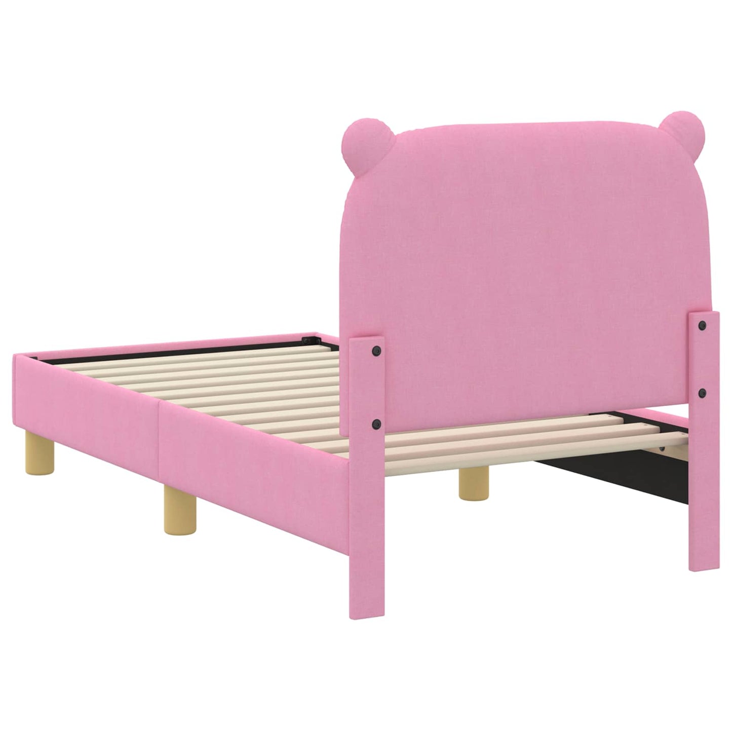 Gyerekágy keret fejtámlával Rózsaszín 70 x 140 cm Szövet