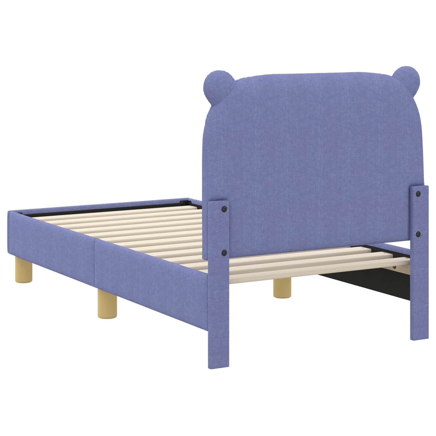 Gyerekágy keret fejtámlával Farmerkék 70 x 140 cm Szövet