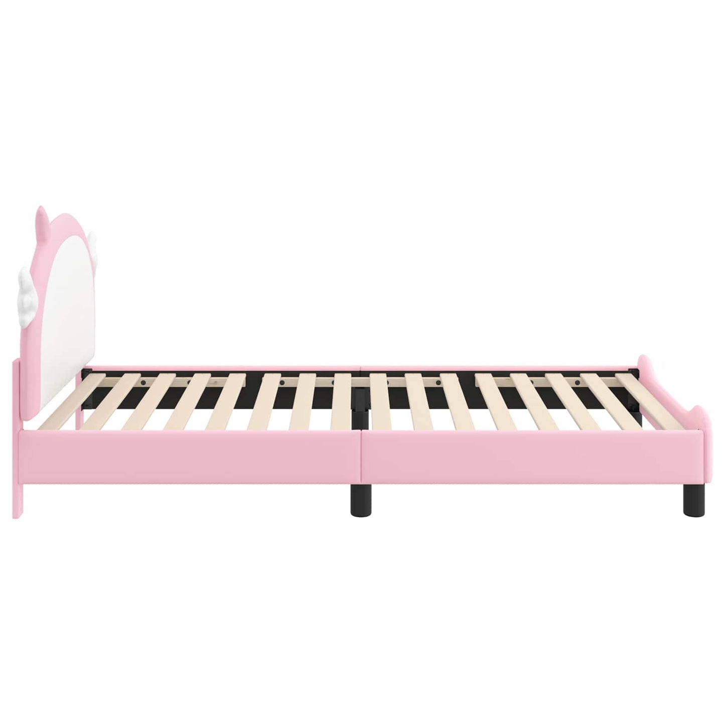 Gyerekágy kerettel Rózsaszín 90 x 190 cm PU
