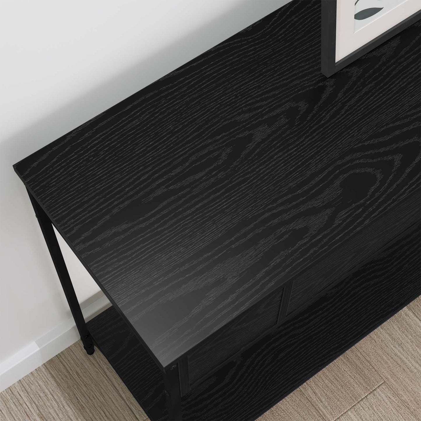 Konzolasztal Musta tammi 100 x 34.5 x 75 cm Szerelt fa