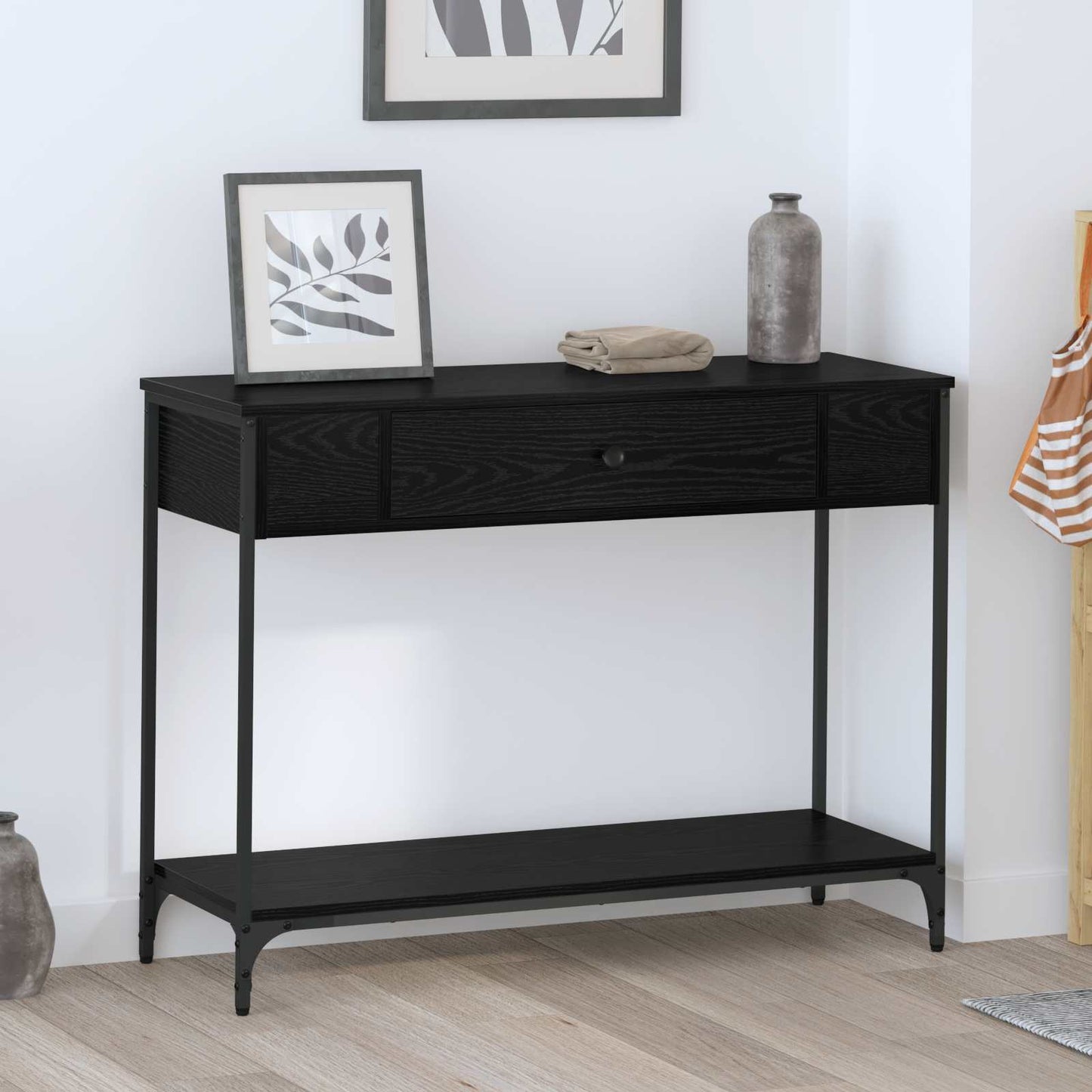 Konzolasztal Musta tammi 100 x 34.5 x 75 cm Szerelt fa
