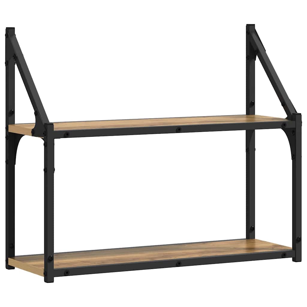 Falpolc Falra szerelhető kézműves tölgy 60 x 21 x 51 cm