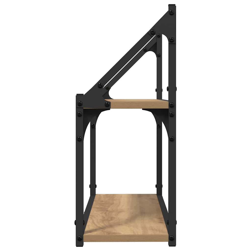 Falpolc Falra szerelhető kézműves tölgy 60 x 21 x 51 cm
