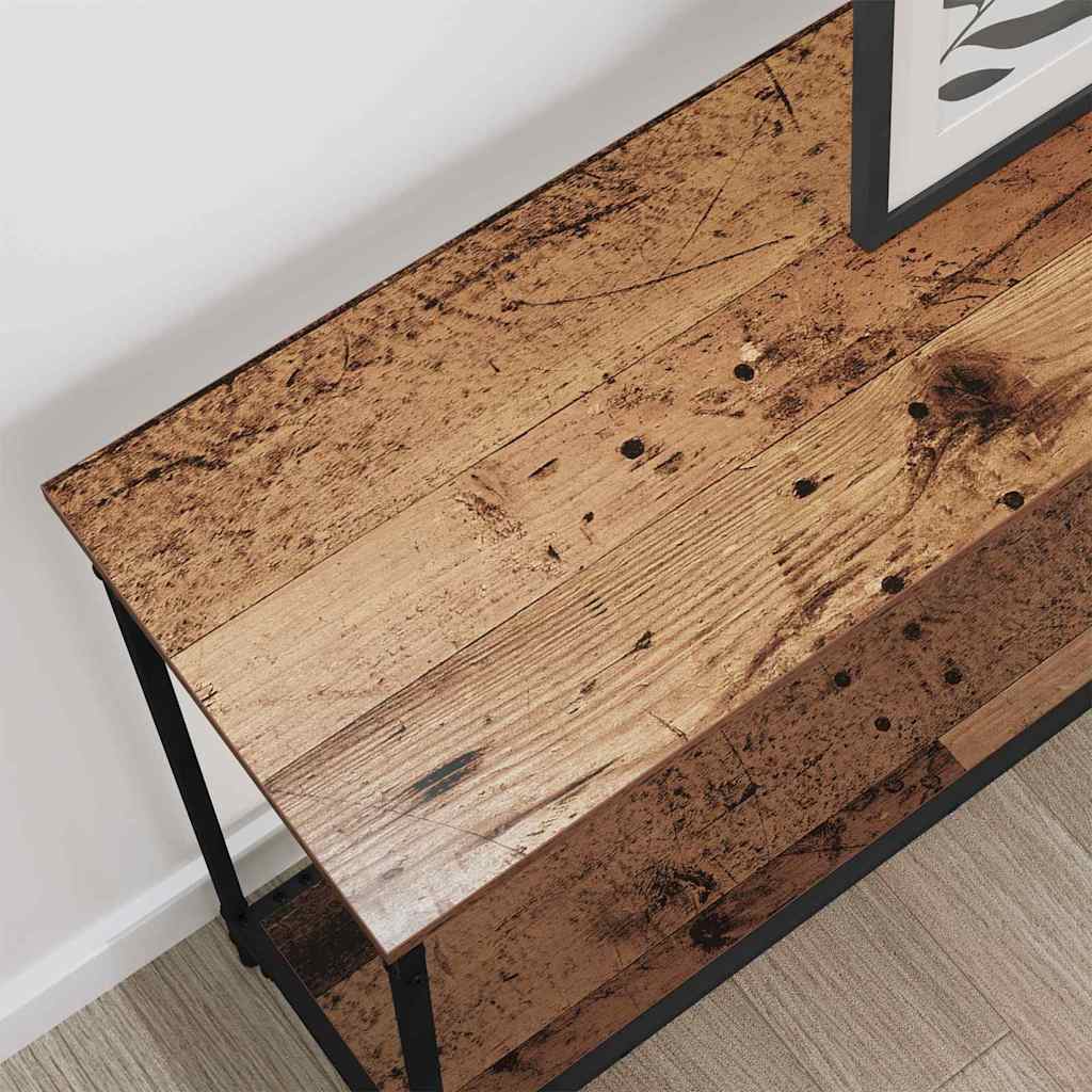 Konzolasztal Régi fa 101 x 30.5 x 75 cm Szerelt fa