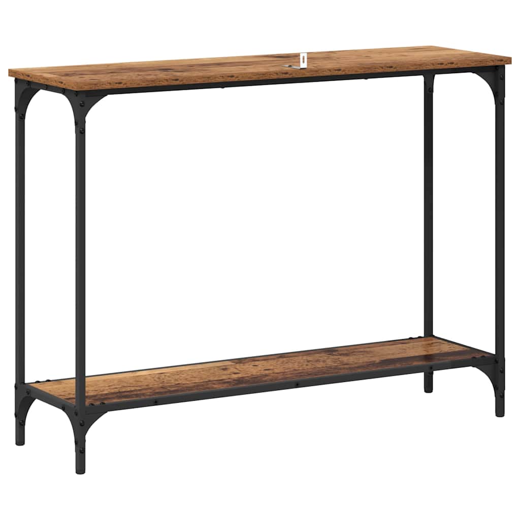 Konzolasztal Régi fa 101 x 30.5 x 75 cm Szerelt fa
