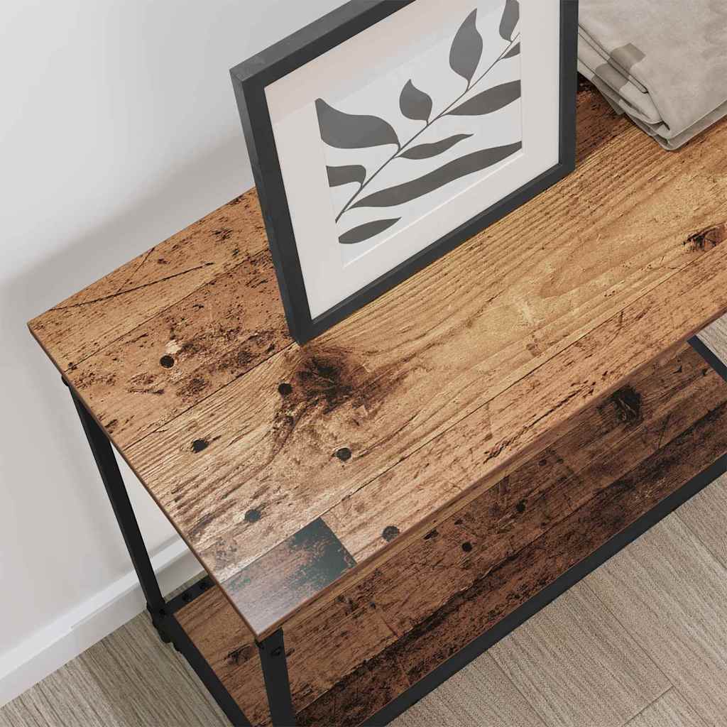 Konzolasztal Régi fa 75 x 30.5 x 75 cm Szerelt fa