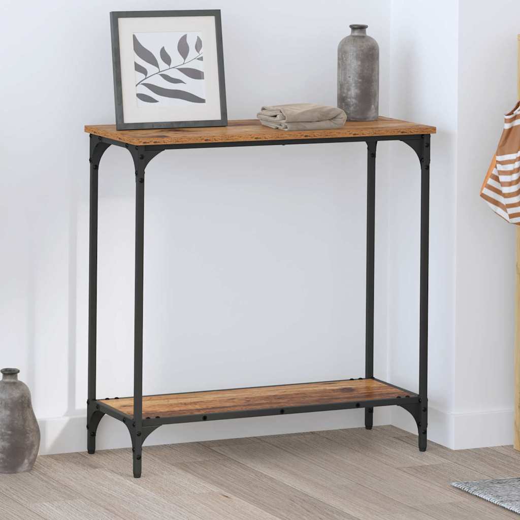Konzolasztal Régi fa 75 x 30.5 x 75 cm Szerelt fa