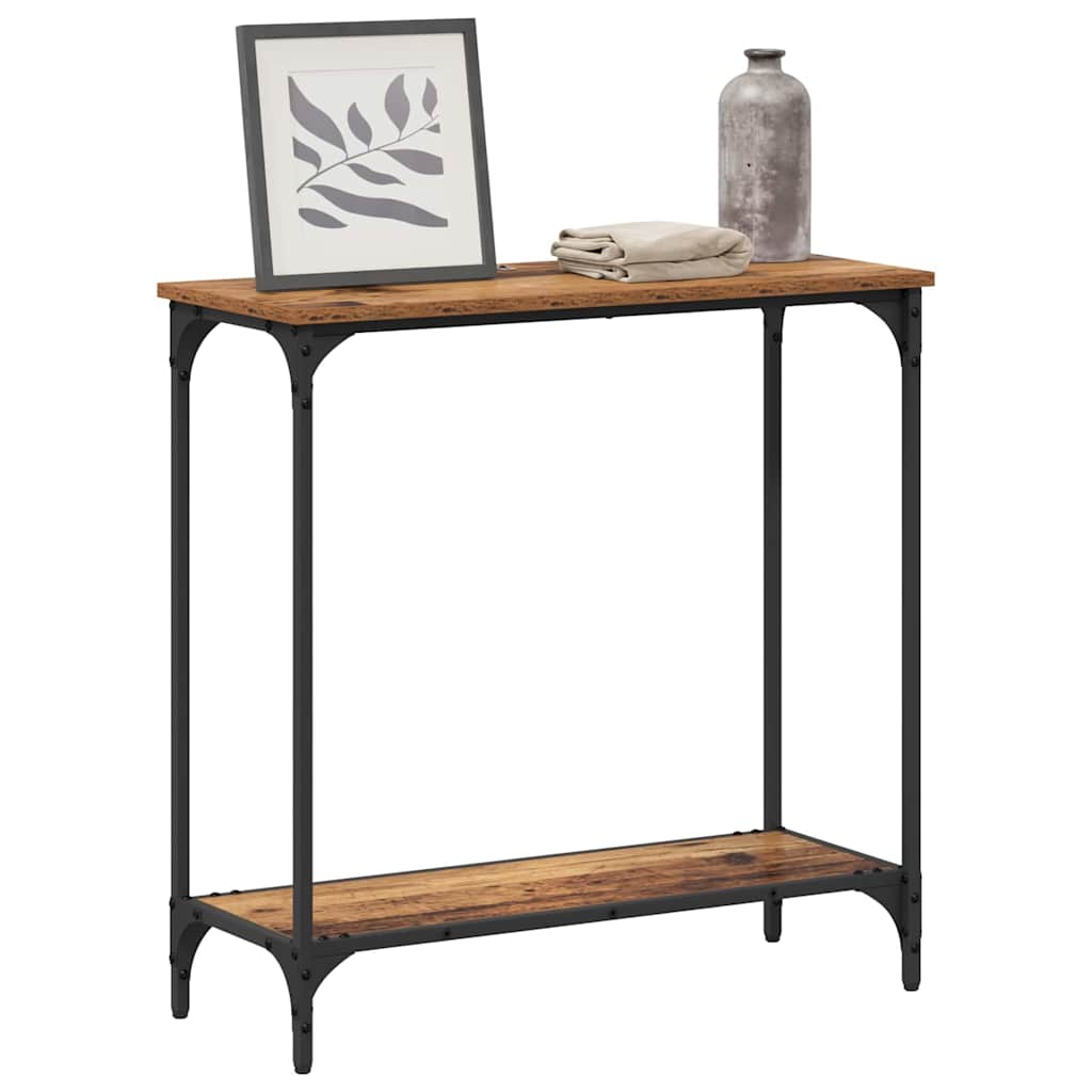 Konzolasztal Régi fa 75 x 30.5 x 75 cm Szerelt fa