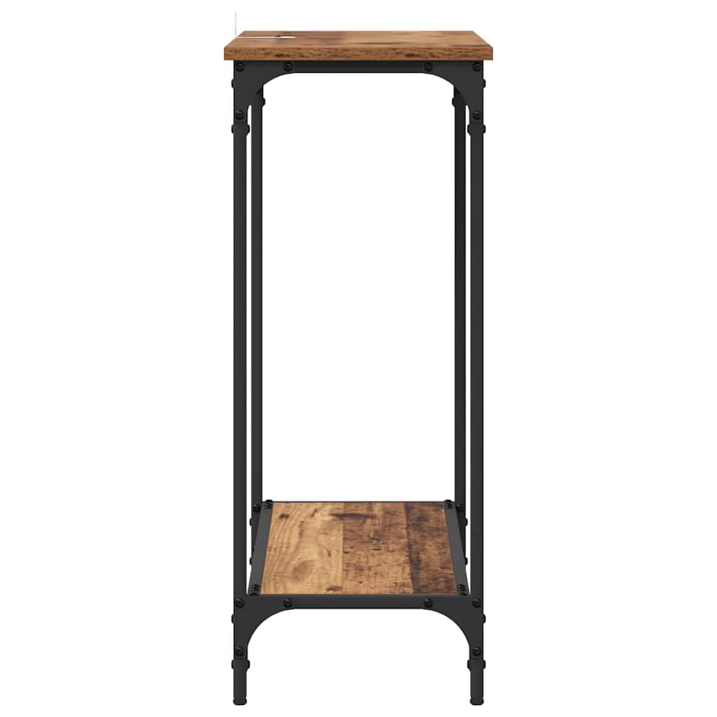 Konzolasztal Régi fa 75 x 30.5 x 75 cm Szerelt fa