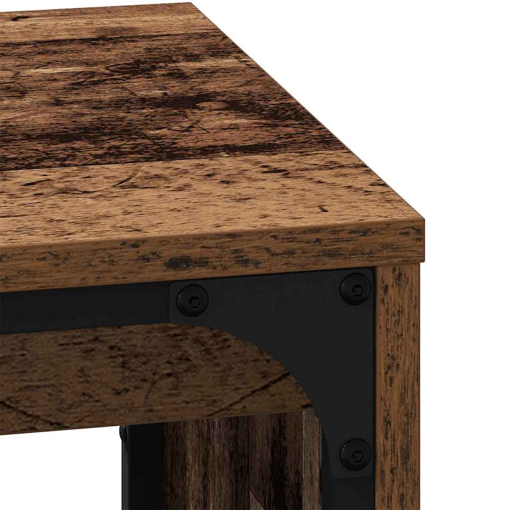 Dohányzóasztal 3 pcs Öreg fa 60 x 35 x 56 cm Szerelt fa