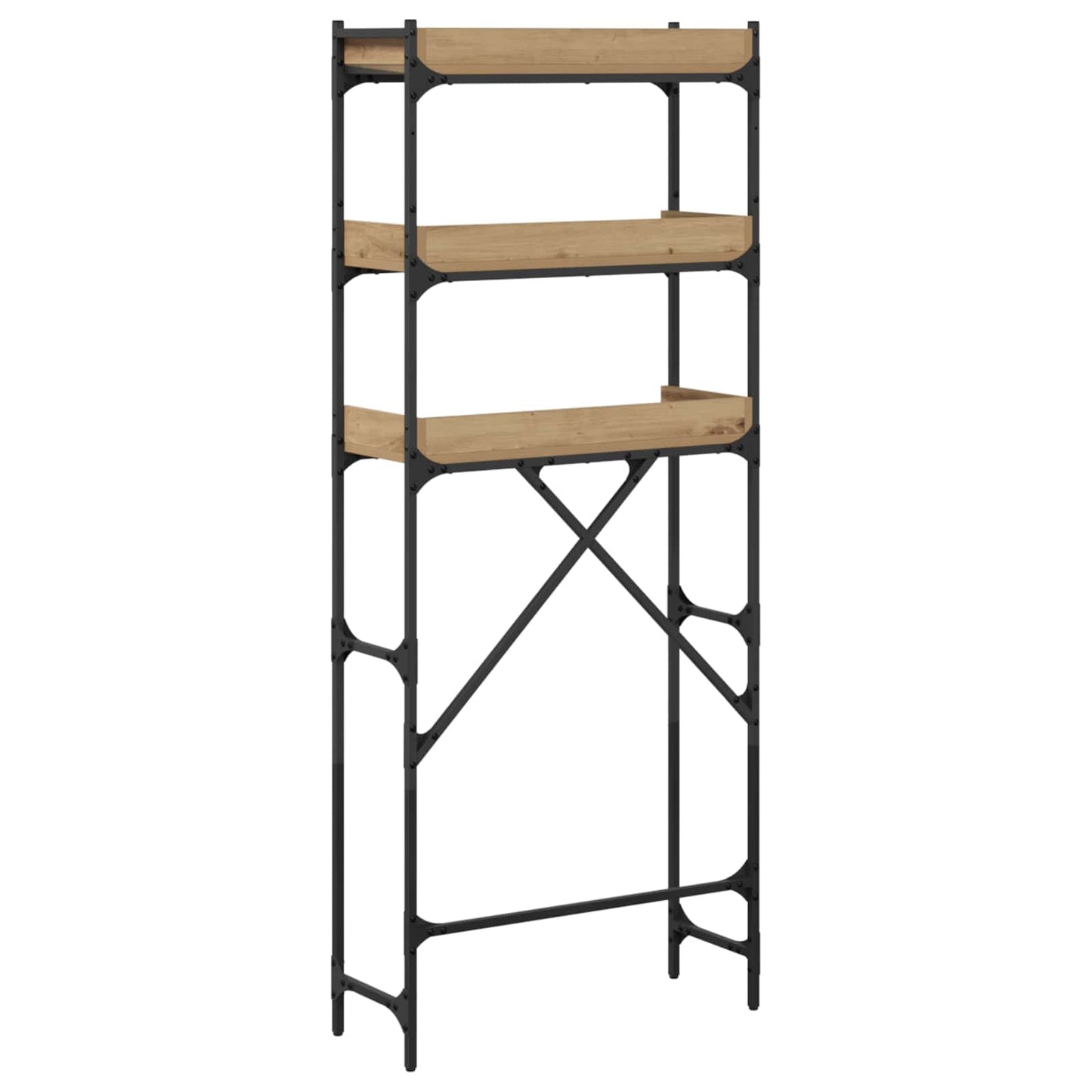 Mosógép polc polcokkal Artisan tölgy 67 x 25 x 163 cm Faanyag