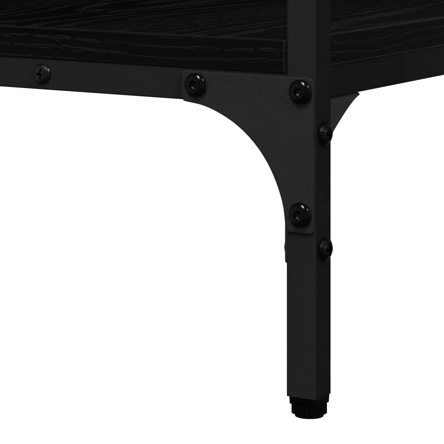 Konzolasztal Musta tammi 100 x 32 x 75 cm Szerelt fa