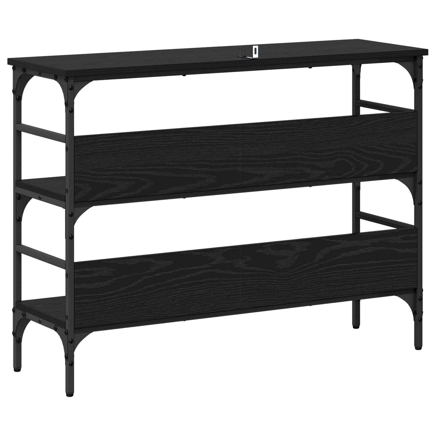 Konzolasztal Musta tammi 100 x 32 x 75 cm Szerelt fa