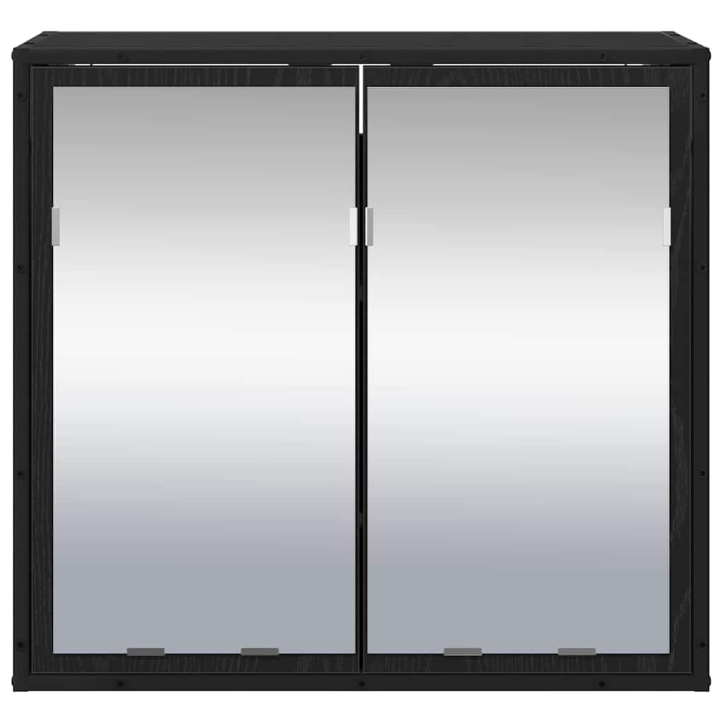 Falpolc polcokkal Falra szerelhető Fekete tölgy 65 x 20 x 60 cm