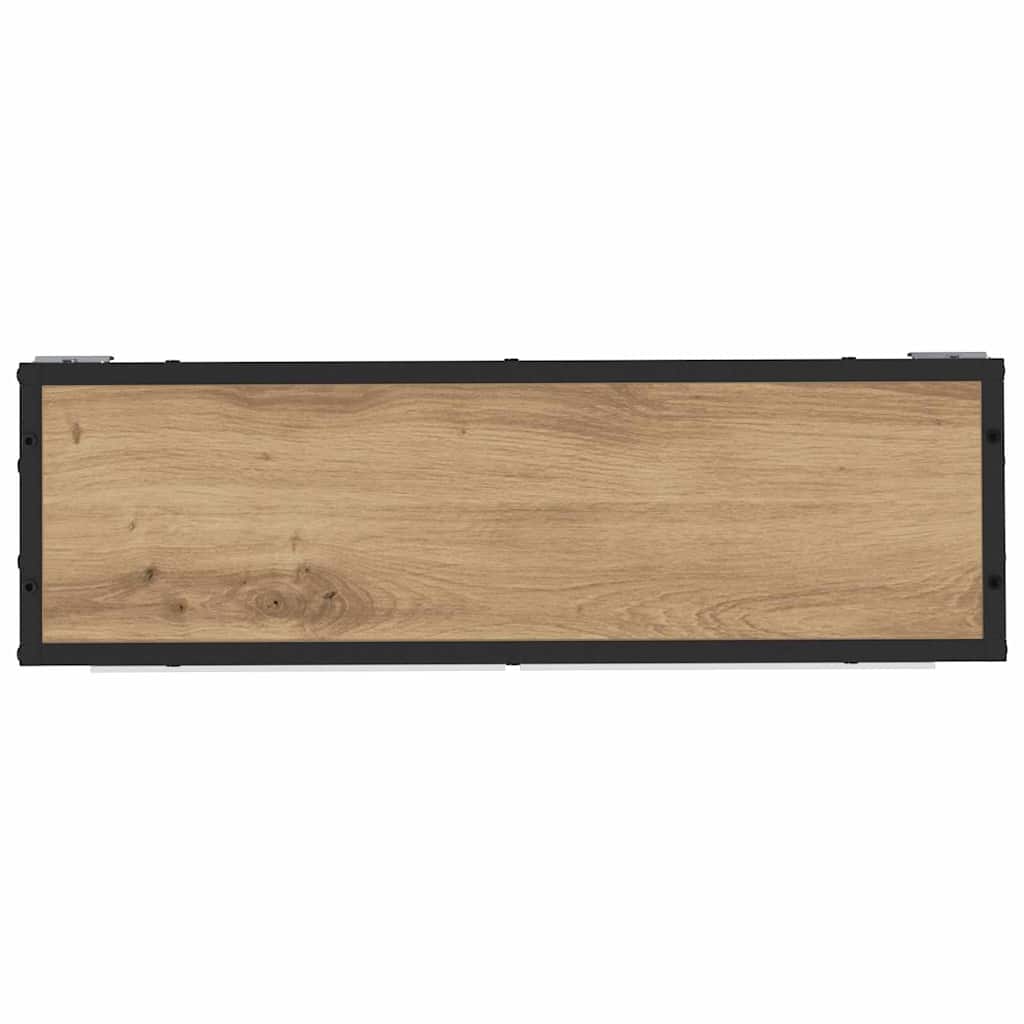 Falpolc polcokkal tárolóval Artisan tölgy 65 x 20 x 60 cm