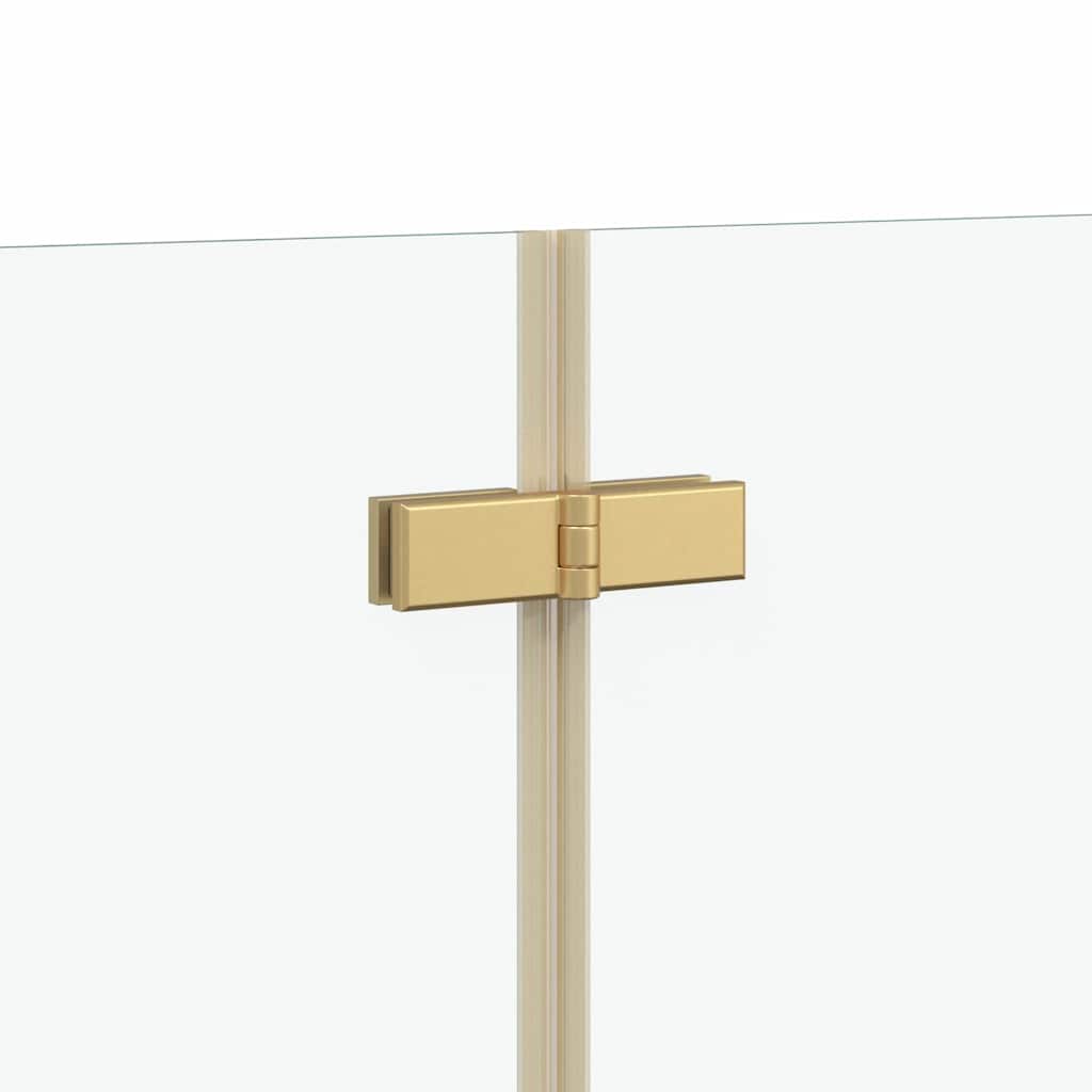Zuhanybeépítés Arany 120 x 68 x 130 cm ESG üveg és alumínium