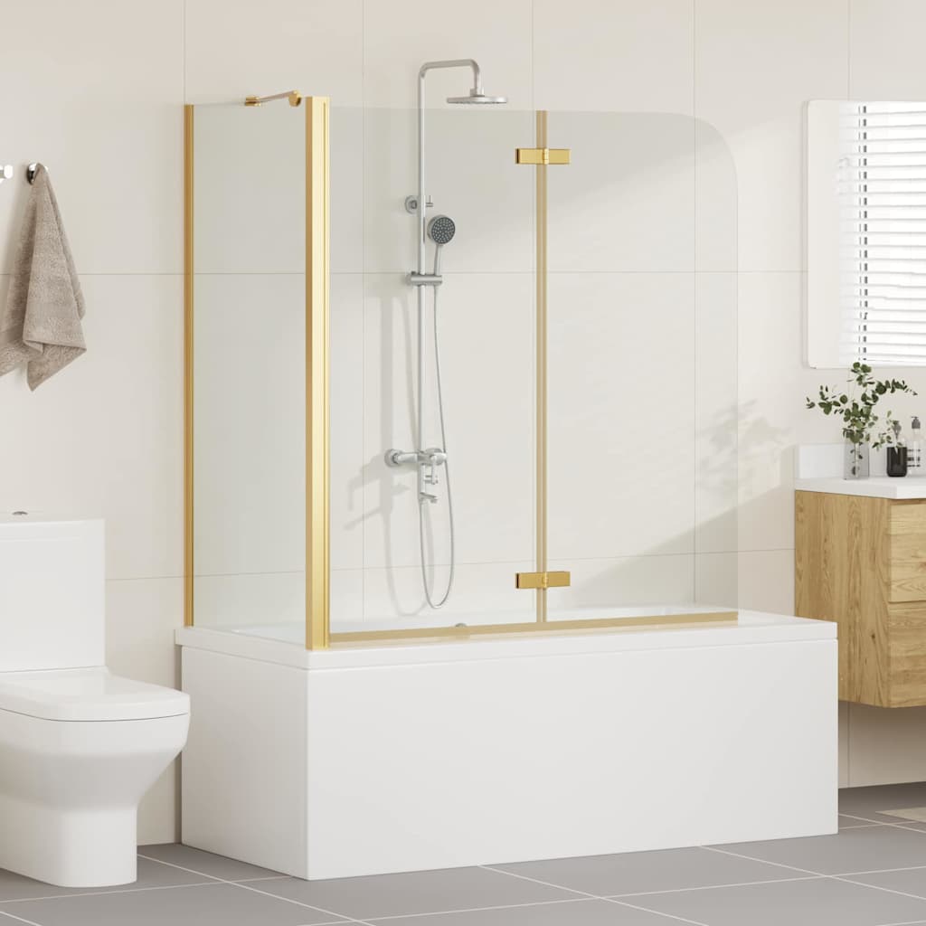 Zuhanybeépítés Arany 120 x 68 x 130 cm ESG üveg és alumínium