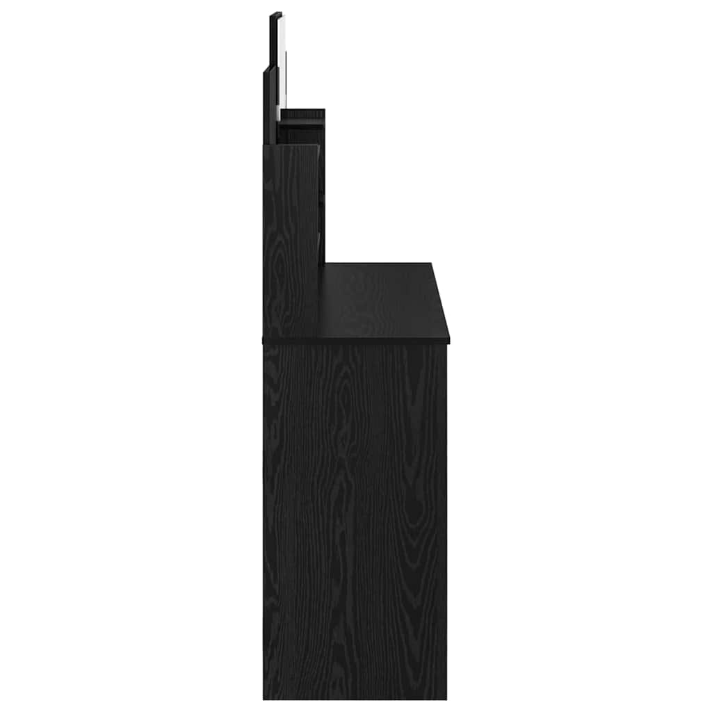Tükörrel Ellátott Öltözködőasztal Fekete tölgy 96 x 39 x 142 cm
