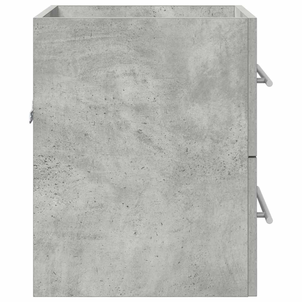 Mosdókagyló szekrény Beton Szürke 38,5 x 41 x 48 cm Szerelt Fa
