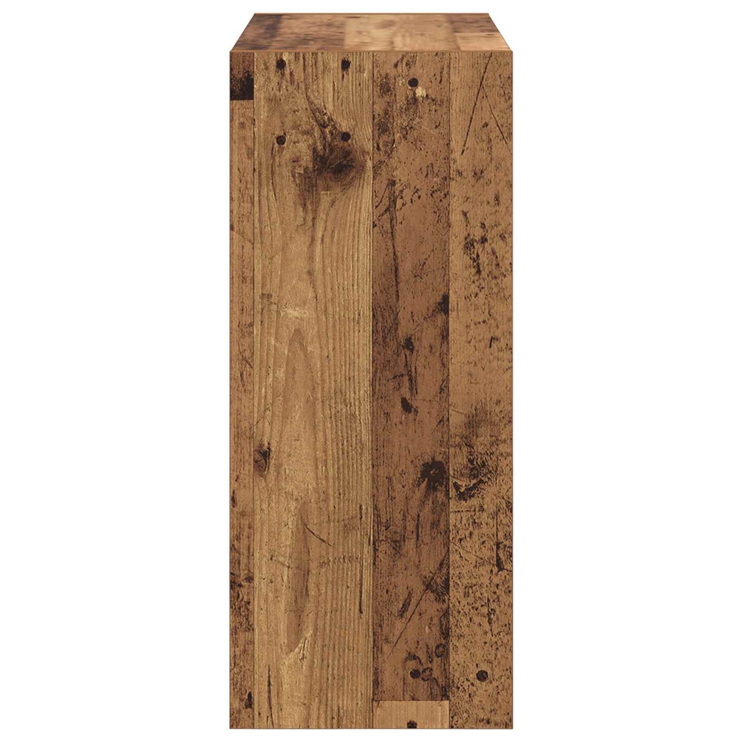 Könyvespolc 2 szintes 60 x 30 x 72 cm Szerelt Fa Öreg fa