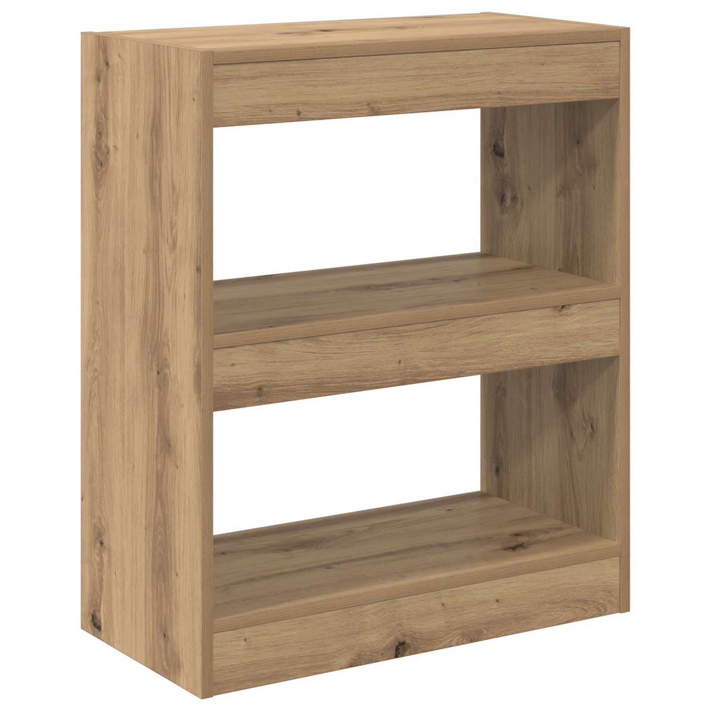 Könyvespolc 2 szintes 60 x 30 x 72 cm Faanyag Artisan tölgy