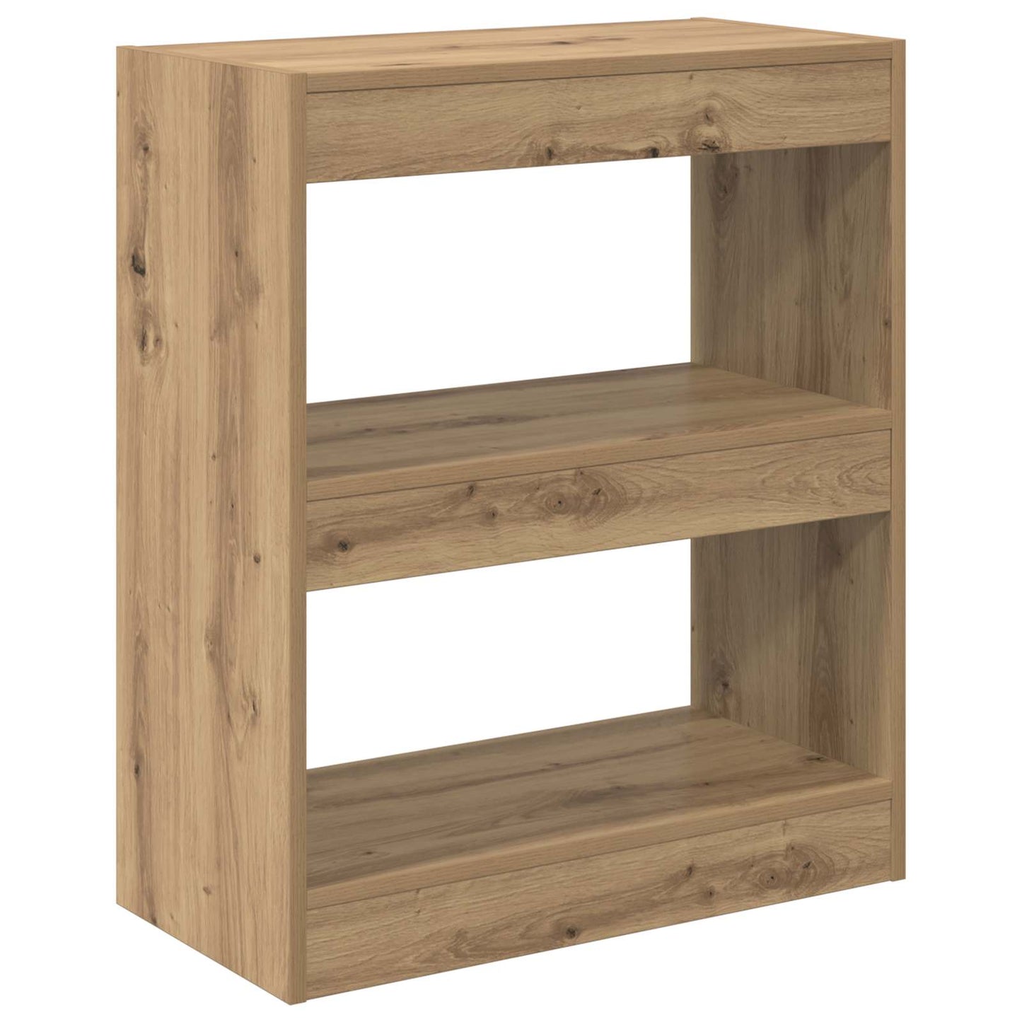 Könyvespolc 2 szintes 60 x 30 x 72 cm Faanyag Artisan tölgy