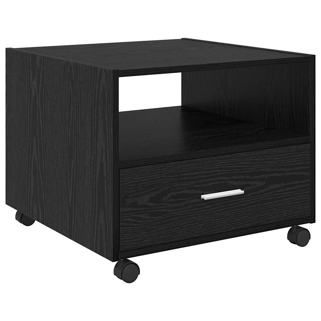Dohányzóasztal Fekete tölgy 55 x 55 x 45 cm Szerelt Fa
