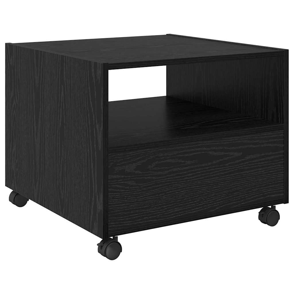 Dohányzóasztal Fekete tölgy 55 x 55 x 45 cm Szerelt Fa