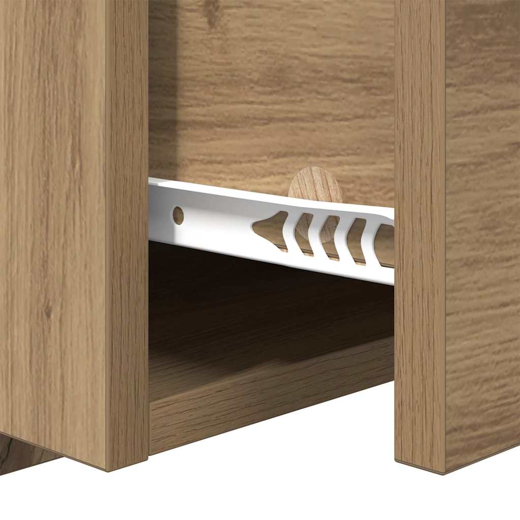 Éjjeliszekrény 2 db Artisan tölgy 50 x 32.5 x 80cm Szerelt Fa