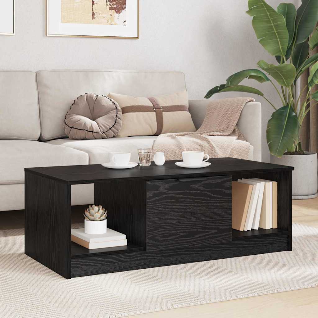 Dohányzóasztal Fekete tölgy 102 x 50 x 36cm Szerelt Fa