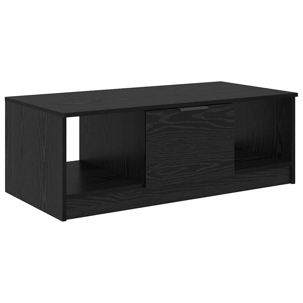 Dohányzóasztal Fekete tölgy 102 x 50 x 36cm Szerelt Fa