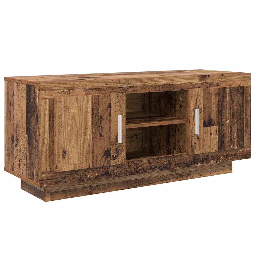 TV szekrény 102 x 35 x 45 cm Öreg fa Szerelt Fa