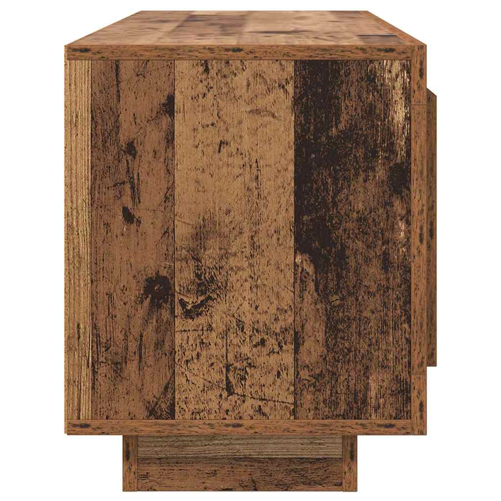 TV szekrény 102 x 35 x 45 cm Öreg fa Szerelt Fa