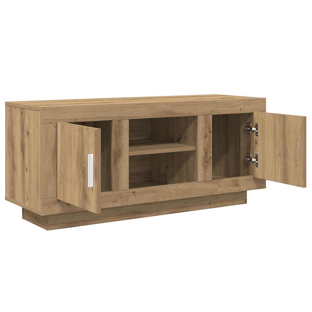 TV szekrény 102 x 35 x 45 cm Artisan tölgy Szerelt Fa