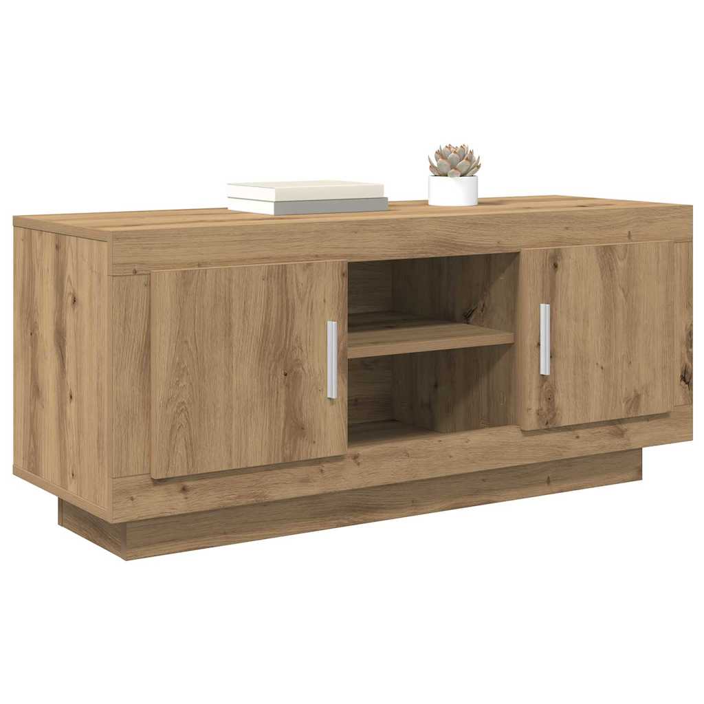TV szekrény 102 x 35 x 45 cm Artisan tölgy Szerelt Fa