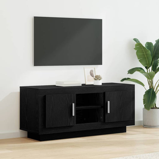 TV szekrény Fekete tölgy 102 x 35 x 45 cm Faanyag
