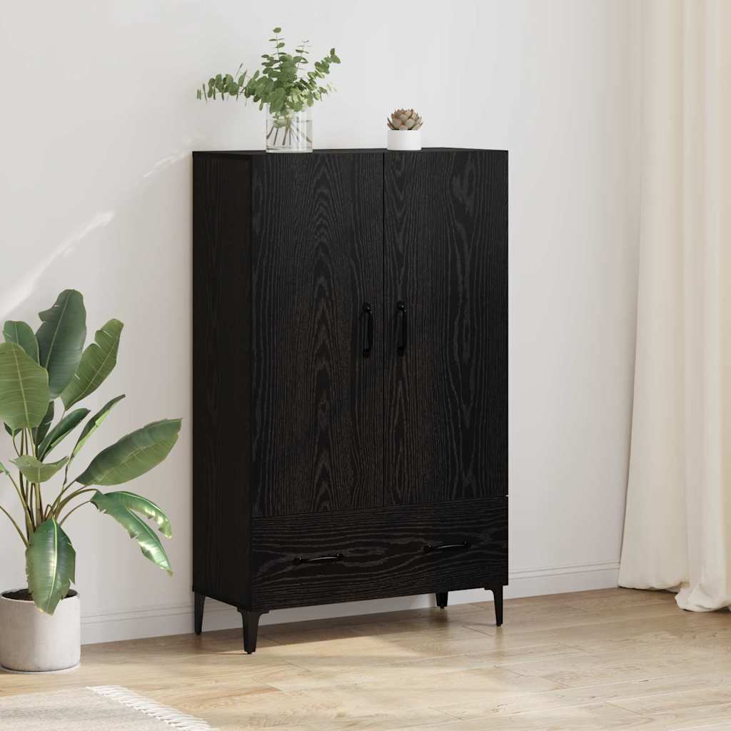 Magasfiú Fekete tölgy 70 x 31 x 115 cm Műszaki fa és vas