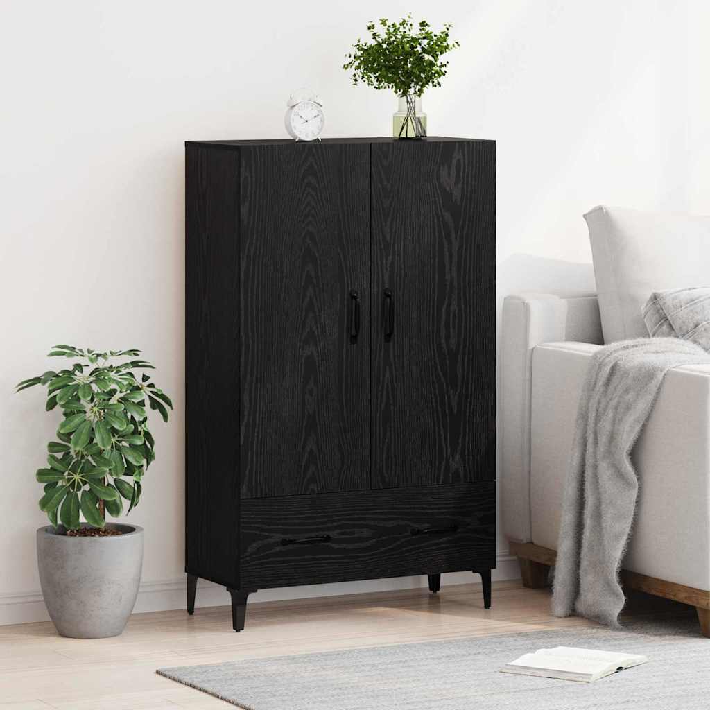 Magasfiú Fekete tölgy 70 x 31 x 115 cm Műszaki fa és vas