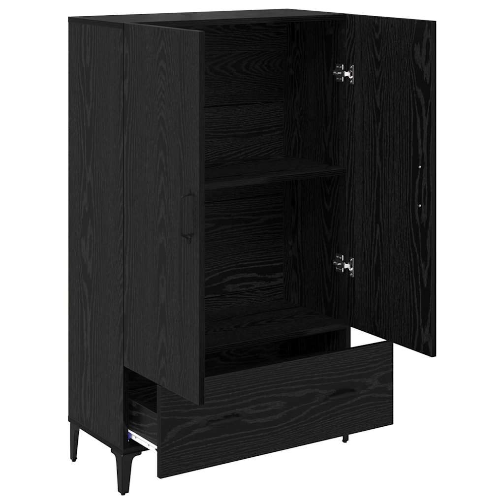 Magasfiú Fekete tölgy 70 x 31 x 115 cm Műszaki fa és vas