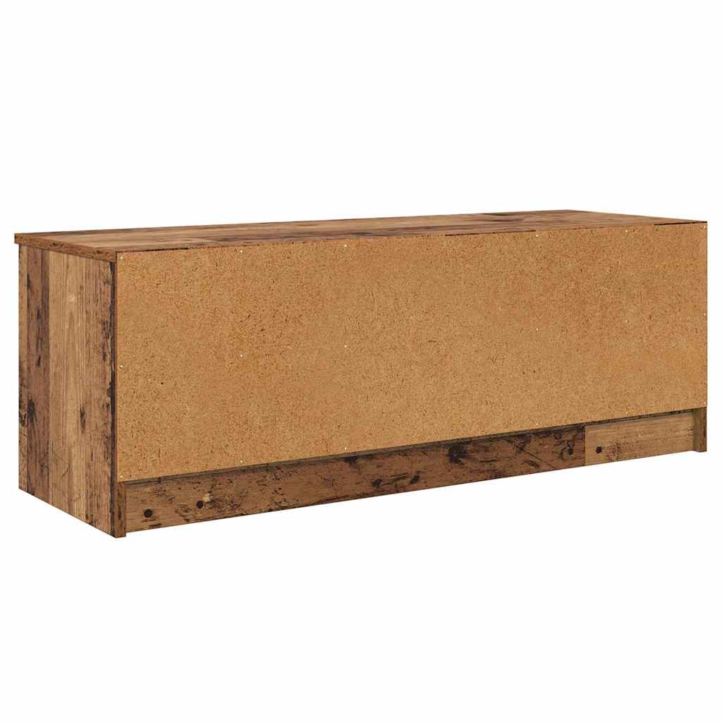TV szekrény 102 x 35 x 36,5 cm Öreg fa Szerelt Fa