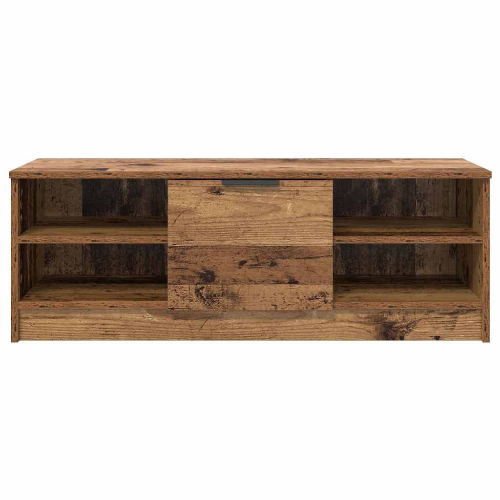 TV szekrény 102 x 35 x 36,5 cm Öreg fa Szerelt Fa