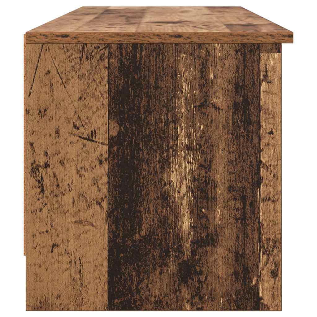 TV szekrény 102 x 35 x 36,5 cm Öreg fa Szerelt Fa